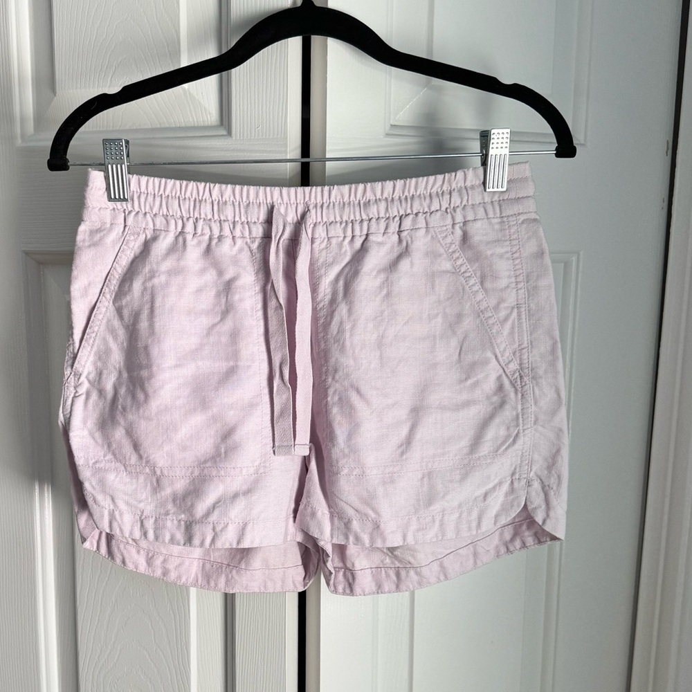 J.Crew Linen Shorts in Light Purple XXS